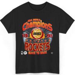 Vintage NBA World Champions 1995 Houston Rockets Back To Back Shirt