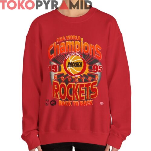 Vintage NBA World Champions 1995 Houston Rockets Back To Back Shirt