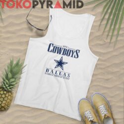 Vintage NFL Dallas Cowboys Logo National Football League Rare White Tank Top