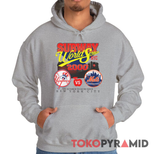 Vintage NY Yankees Vs Mets 2000 Subway World Series Hoodie