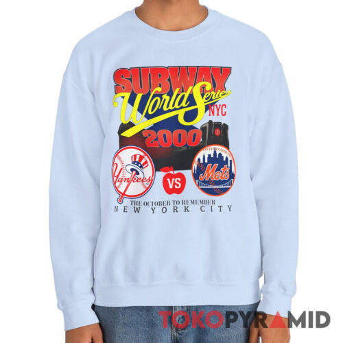 Vintage NY Yankees Vs Mets 2000 Subway World Series Sweatshirt
