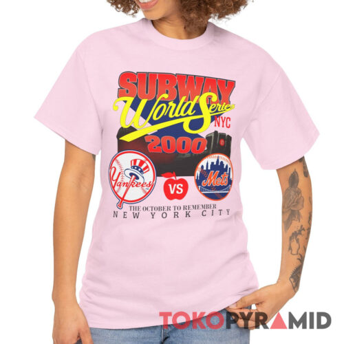 Vintage NY Yankees Vs Mets 2000 Subway World Series Tee