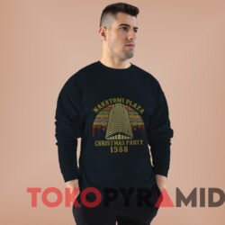 Vintage Nakatomi Plaza Christmas Party 1988 Christmas Sweatshirt Black Sweatshirt