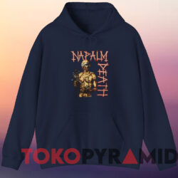 Vintage Napalm Death T shirt Navy Hoodie