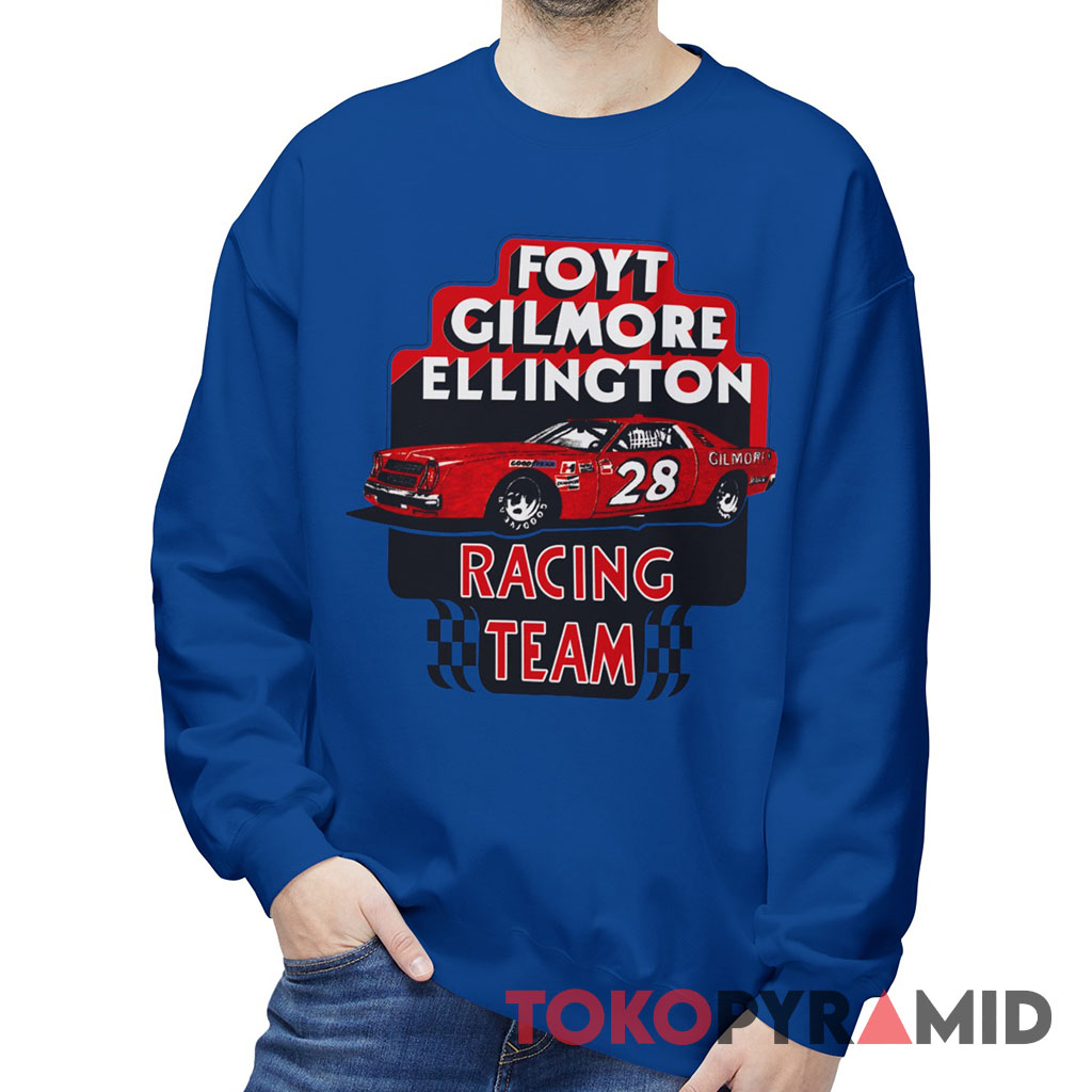 Vintage Nascar 1976 Foyt Gilmore Ellington Racing Team Sweatshirt Vintage Nascar 1976 Foyt Gilmore Ellington Racing Team Sweatshirt