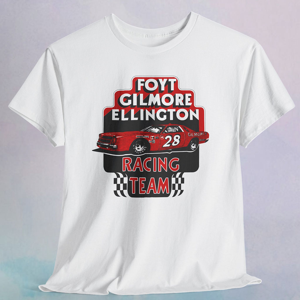 Vintage Nascar 1976 Foyt Gilmore Ellington Racing Team T Shirt Vintage Nascar 1976 Foyt Gilmore Ellington Racing Team T Shirt
