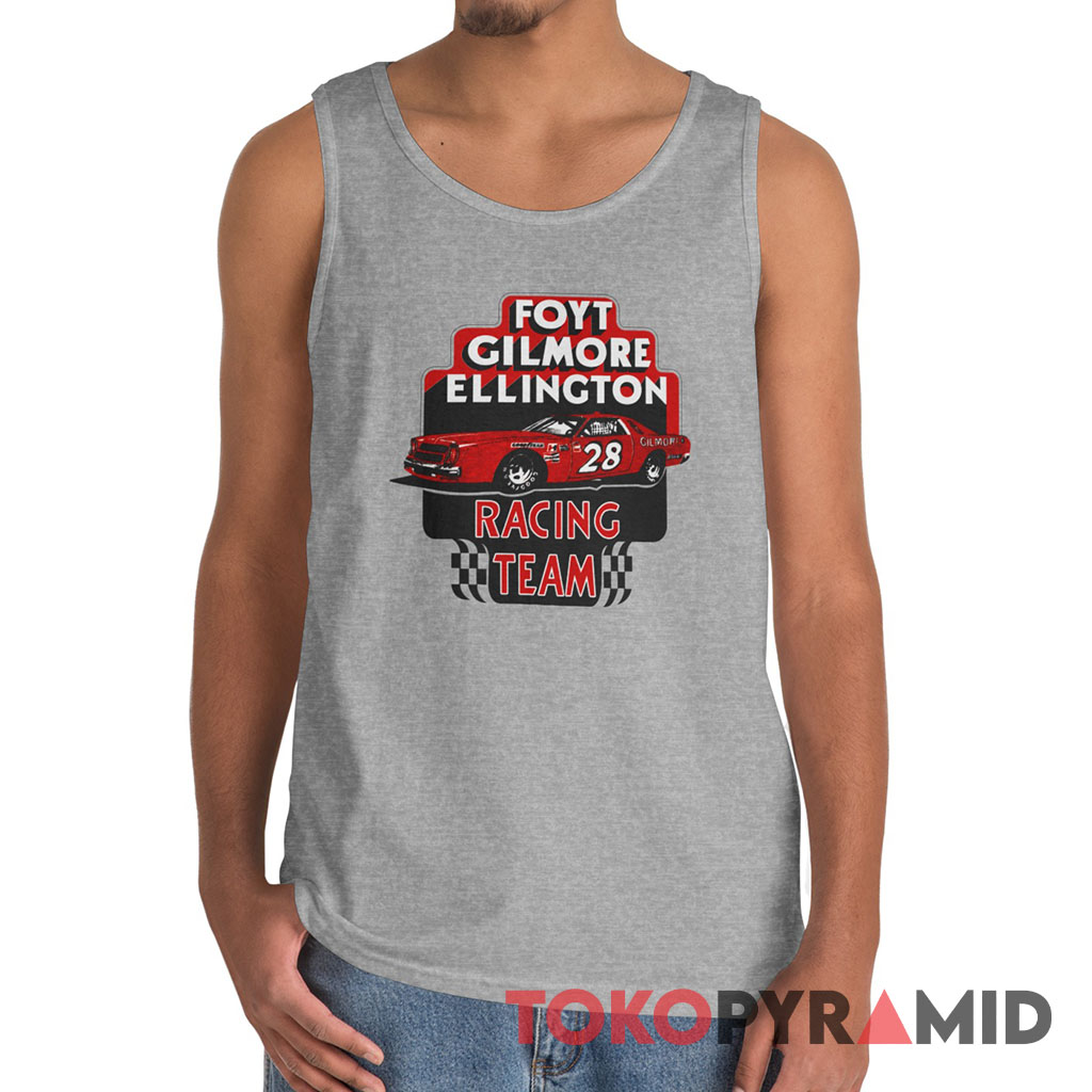 Vintage Nascar 1976 Foyt Gilmore Ellington Racing Team Tank Top Vintage Nascar 1976 Foyt Gilmore Ellington Racing Team Tank Top