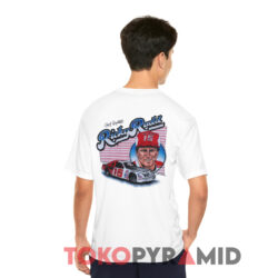 Vintage Nascar 1985 Ricky Rudd Bud Moore Shirt 2 Vintage Nascar 1985 Ricky Rudd Bud Moore White T shirt Back