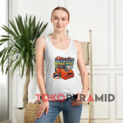 Vintage Nascar 1989 Darrell Waltrip 17 Tide White Tank Top