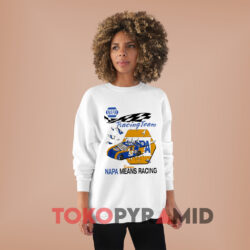 Vintage Nascar 1993 Jimmy Means Napa T-shirt 2 Vintage Nascar 1993 Jimmy Means Napa White Sweatshirt