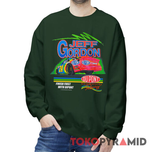 Vintage Nascar 1994 Jeff Gordon Finish First With DuPont Sweatshirt