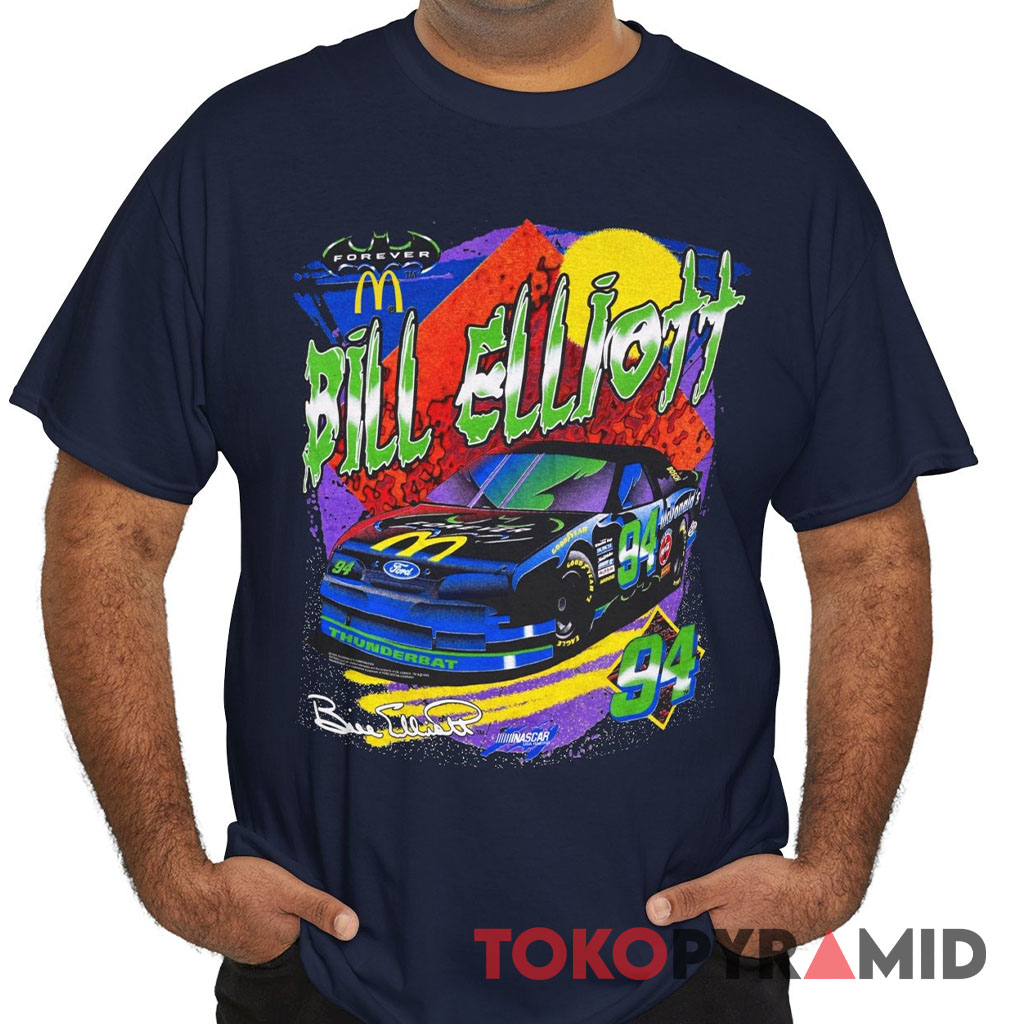Vintage Nascar 1995 Bill Elliott 94 Batman Forever McDonald's Shirt Vintage Nascar 1995 Bill Elliott 94 Batman Forever McDonald's Shirt