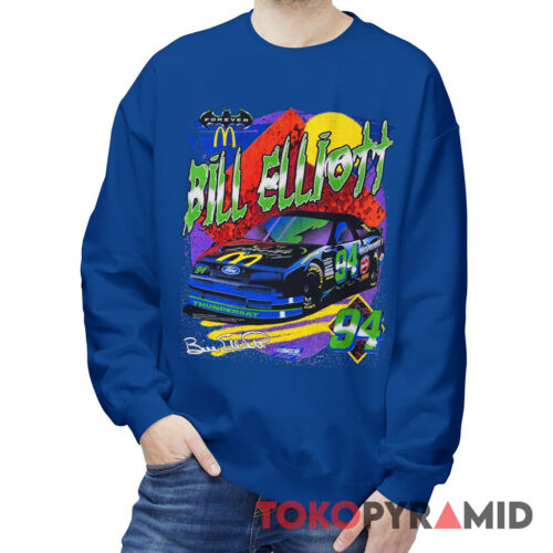 Vintage Nascar 1995 Bill Elliott 94 Batman Forever McDonald's Sweatshirt Vintage Nascar 1995 Bill Elliott 94 Batman Forever McDonald's Sweatshirt