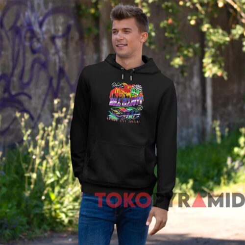 Vintage Nascar 1995 Bill Elliott T shirt Batman Forever Gotham City Special Black Hoodie