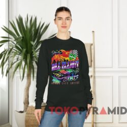 Nascar 1995 Bill Elliott T-shirt Batman Forever Gotham City 2 Vintage Nascar 1995 Bill Elliott T shirt Batman Forever Gotham City Special Black Long sleeved