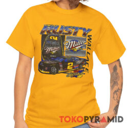 Vintage Nascar 1996 Rusty Wallace Miller Built For Speed Shirt