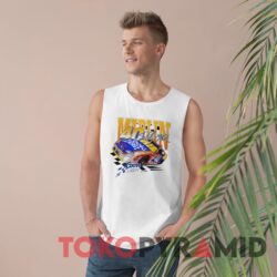 Vintage Nascar 1998 Sterling Marlin Coors Light White Tank Top