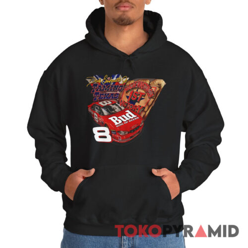Vintage Nascar 2000 Dale Earnhardt Jr T shirt Budweiser Taming Texas Hoodie Vintage Nascar 2000 Dale Earnhardt Jr T shirt Budweiser Taming Texas Hoodie