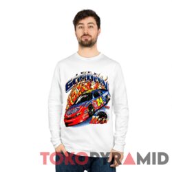 Vintage Nascar 2001 Jeff Gordon DuPont Turnin' Up The Heat 3 Vintage Nascar 2001 Jeff Gordon Dupont Turnin' Up The Heat White Long sleeved