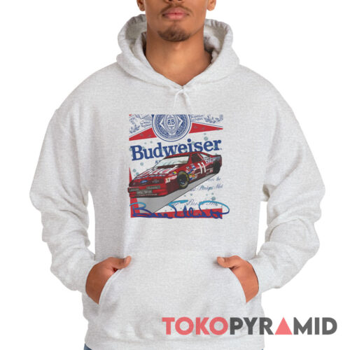 Vintage Nascar Bill Elliott Budweiser Racing Hoodie