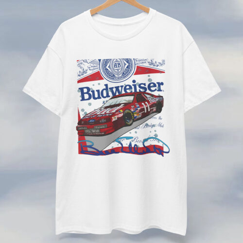 Vintage Nascar Bill Elliott Budweiser Racing T Shirt