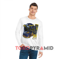 Vintage Nascar Bill Elliott Mac Tonight T-shirt 3 Vintage Nascar Bill Elliott Mac Tonight White Long sleeved