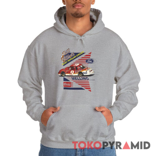 Vintage Nascar Bill Elliott Most Popular Driver Hoodie