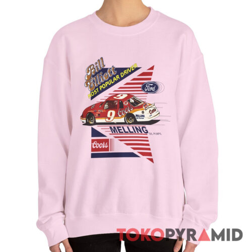 Vintage Nascar Bill Elliott Most Popular Driver Sweatshirt