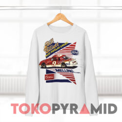 Vintage Nascar Bill Elliott Most Popular Driver White Sweatshirt