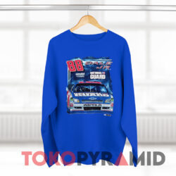Vintage Nascar Dale Earnhardt Jr 88 National Guard Royal Blue Sweatshirt