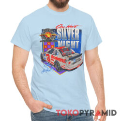 Vintage Nascar Dale Earnhardt One Hot Silver Night Shirt