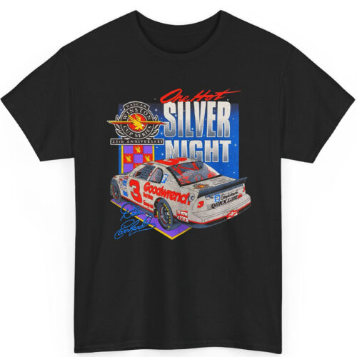 Vintage Nascar Dale Earnhardt One Hot Silver Night T Shirt Vintage Nascar Dale Earnhardt One Hot Silver Night T Shirt