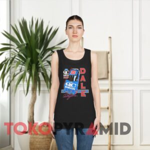 Vintage Nascar Dale Jarrett Quality Care Ford Credit Racing Black Tank Top