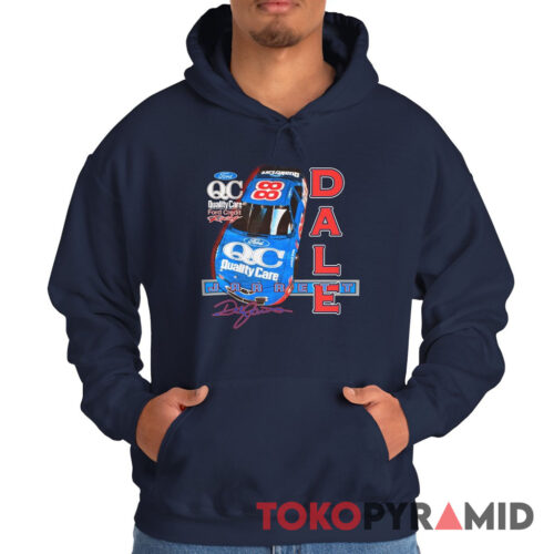 Vintage Nascar Dale Jarrett Quality Care Ford Credit Racing Hoodie