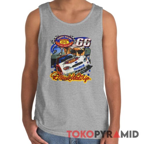 Vintage Nascar Darrell Waltrip T shirt Victory Tour 2000 Route 66 Tank Top