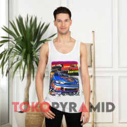 Vintage Nascar Daytona At The Speed Of Light White Tank Top