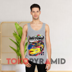 Vintage Nascar Daytona International Speedway Grey Tank Top