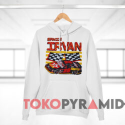 Vintage Nascar Ernie Irvan 28 Havoline White Hoodie