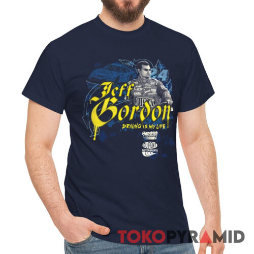 Vintage Nascar Jeff Gordon DuPont Driving Is My Life Shirt