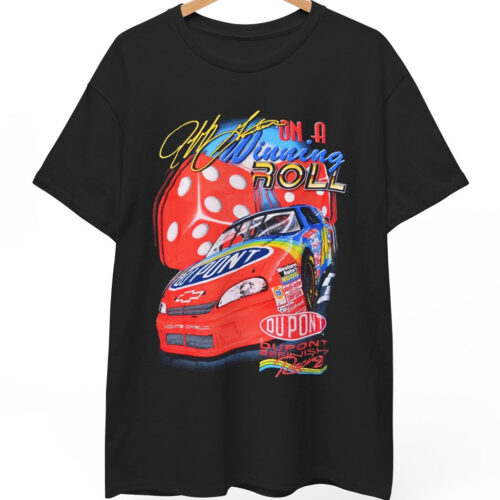Vintage Nascar Jeff Gordon Dupont On A Winning Roll T Shirt Vintage Nascar Jeff Gordon Dupont On A Winning Roll T Shirt