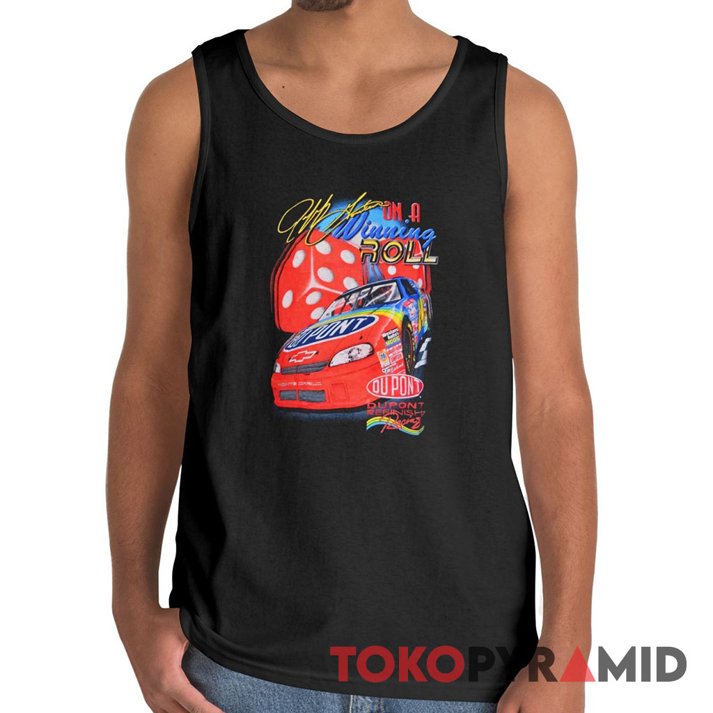Vintage Nascar Jeff Gordon Dupont On A Winning Roll Tank Top Vintage Nascar Jeff Gordon Dupont On A Winning Roll Tank Top