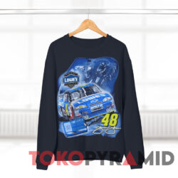 Vintage Nascar Jimmie Johnson Lowe's T-shirt 2 Vintage Nascar Jimmie Johnson Lowe's Navy Sweatshirt