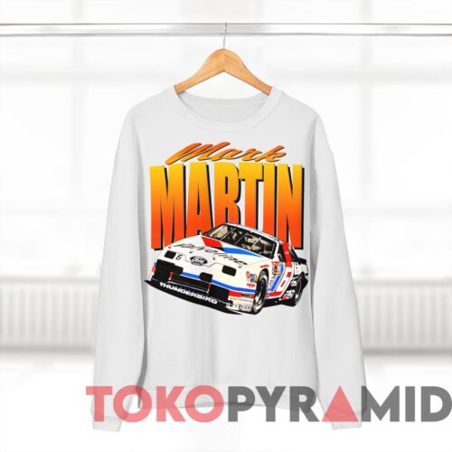 Vintage Nascar Mark Martin 6 Valvoline White Sweatshirt Vintage Nascar Mark Martin 6 Valvoline White Sweatshirt