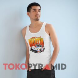 Vintage Nascar Mark Martin 6 Valvoline White Tank Top