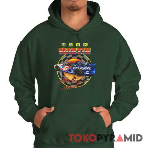 Vintage Nascar Mark Martin Valvoline Racing Hoodie
