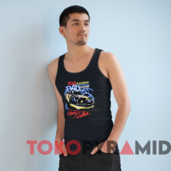 Vintage Nascar Rusty Wallace Fear Is An Emotion Black Tank Top