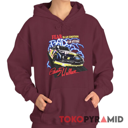 Vintage Nascar Rusty Wallace Fear is An Emotion Hoodie