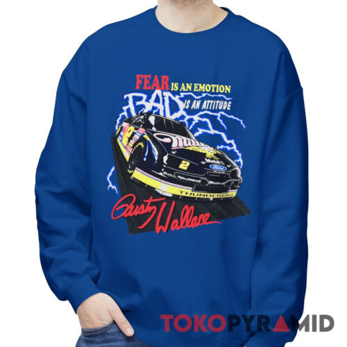 Vintage Nascar Rusty Wallace Fear is An Emotion Sweatshirt