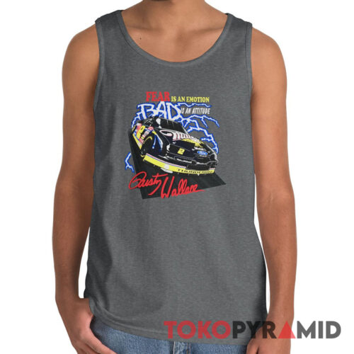 Vintage Nascar Rusty Wallace Fear is An Emotion Tank Top