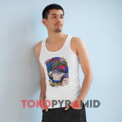 Vintage Nascar Rusty Wallace Miller Lite White Tank Top